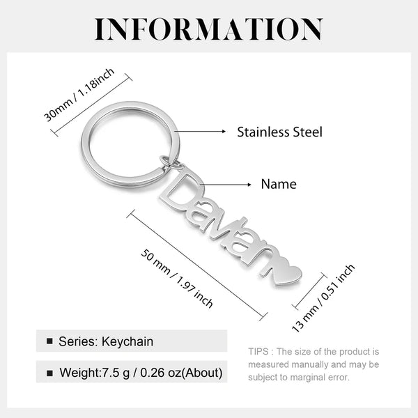 Custom Name Keychain