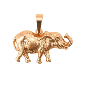 18k Gold-Plated Elephant Pendant Necklace HNS Studio