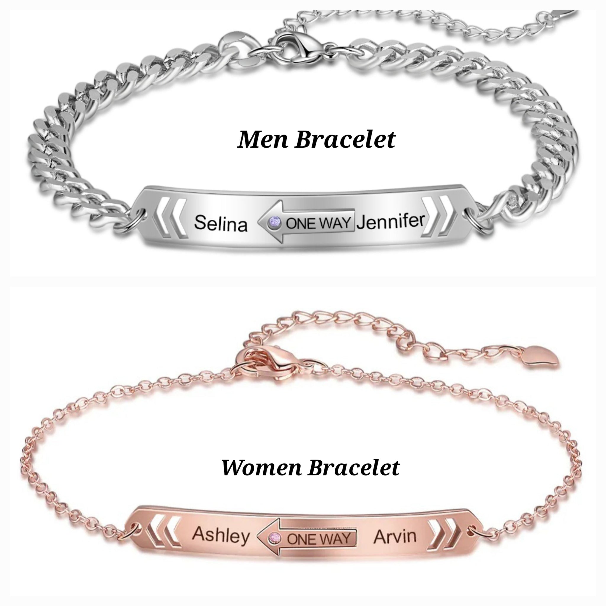 Personalized bracelets Canada with Name  Message  Date
