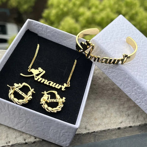 Personalized Jewelry Set HNS Studio Canada 