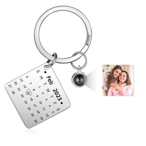 Personalized Calendar Keychain with Photo Projection HNS Studio Canada a
