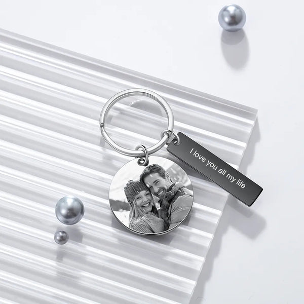 Custom Photo Calendar Keychain with Engraving HNS Studio Canada 