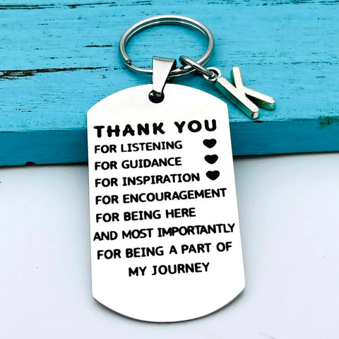 Thank You Gifts, Thank you for listening for guidance...Keychain Gift, Coworker Keychain, Colleague Leaving Gift