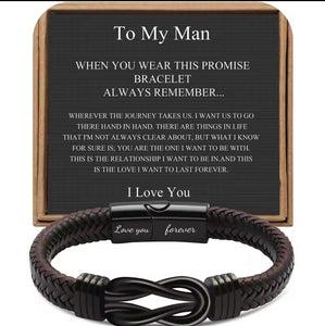 Timeless Brown Leather Knot Bracelet for Men
