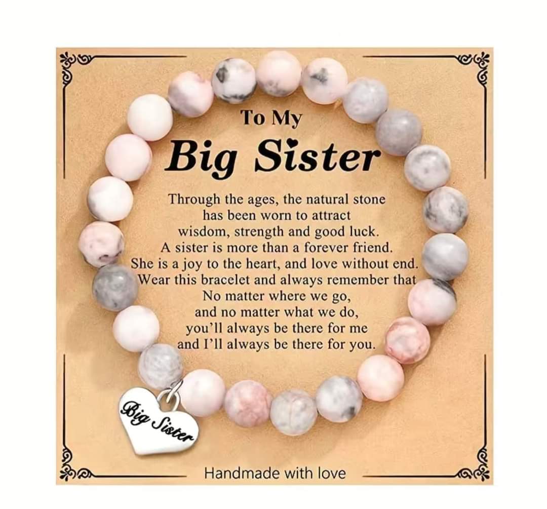 Pink Beads Bracelet For Sister, Mom , Nana and More HNS Studio Canada 
