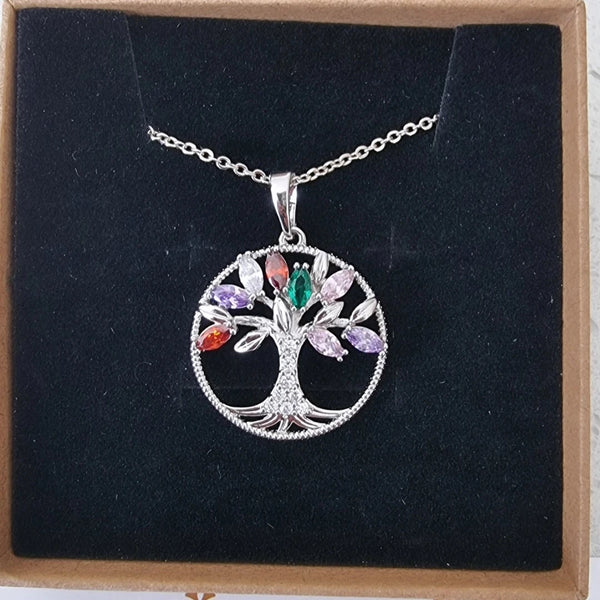 Tree of Life with Colorful Gemstones HNS Studio Canada 