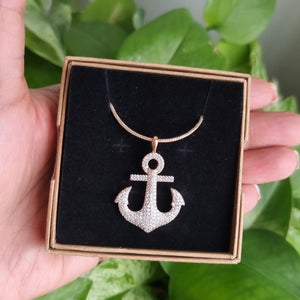 Gold Sea Anchor Necklace