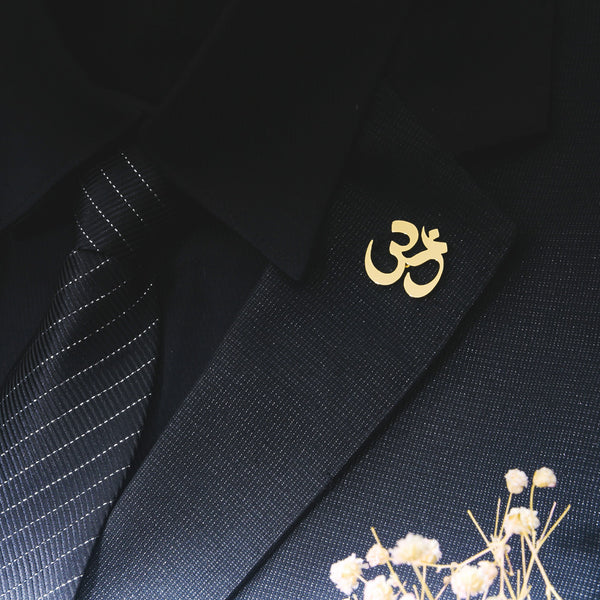 OM Hindu Brooch Pin