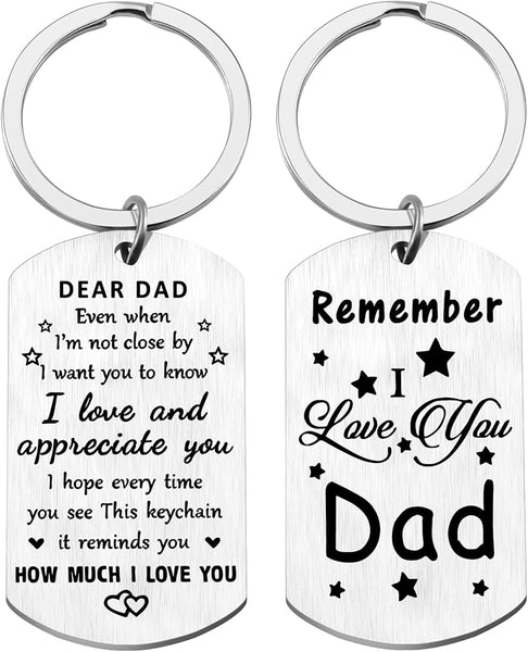 Remember I Love You Dad Keychain HNS Studio Canada