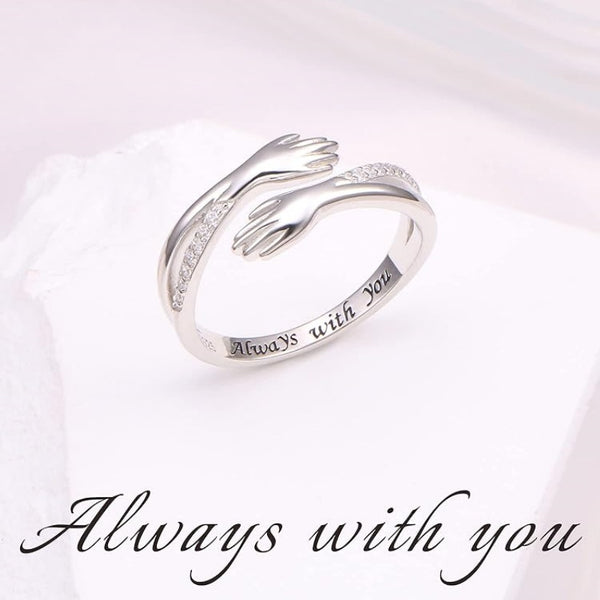 Silver Hug Ring-Always With You HNS Studio Canada