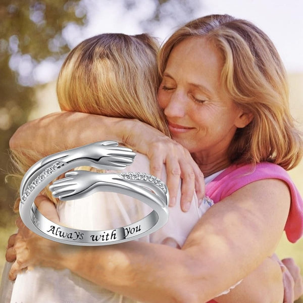 Silver Hug Ring-Always With You HNS Studio Canada