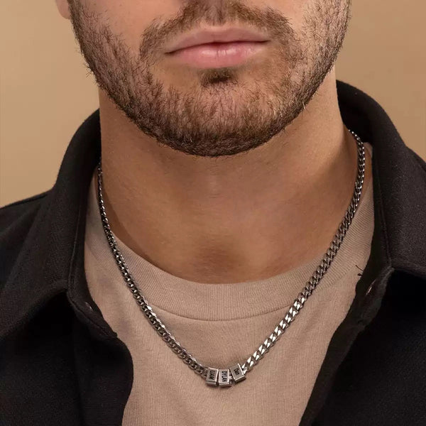 Personalized Men's Family Name Necklace
