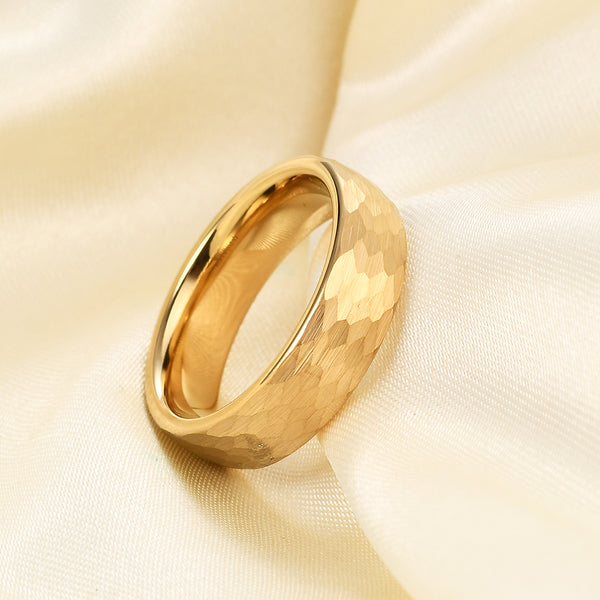 Men's Tungsten Carbide Gold Band