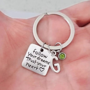 Personalized Follow Your Dreams Keychain