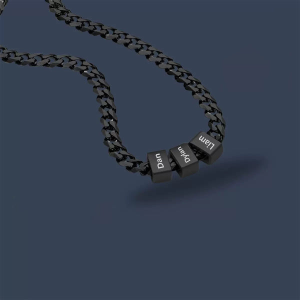 Personalized Men's Family Name Necklace