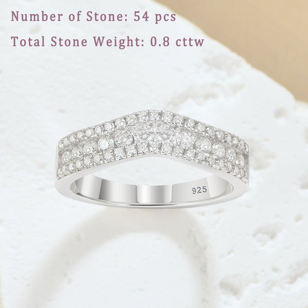 Eternity Wedding Band for Women — 925 Sterling Silver Promise Ring