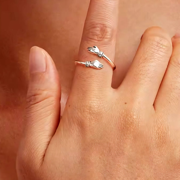 Silver Hug Ring-Always With You