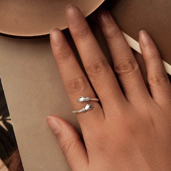 Silver Hug Ring-Always With You