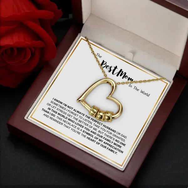 Personalized Mom Necklace with Kids’ Names – Gift from Husband