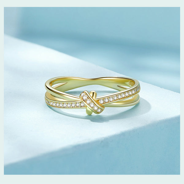 Sterling Silver Love Knot Promise Ring