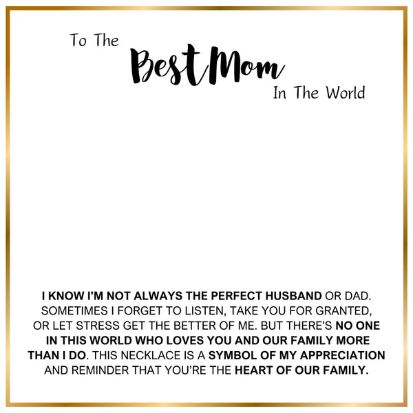 Personalized Mom Necklace with Kids’ Names – Gift from Husband