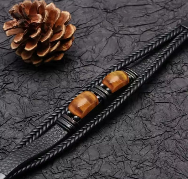 To My Grandson Never Forget How Much I Love You Braided Bracelet