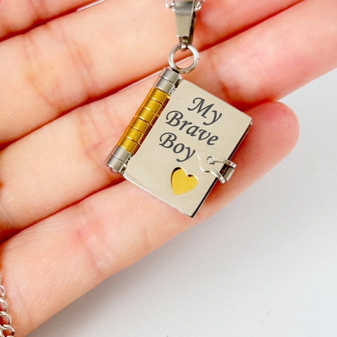 Book necklace HNS Studio 