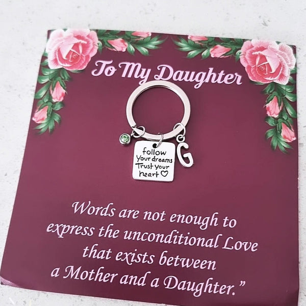 Personalized Follow Your Dreams Keychain – Inspirational Gift for Graduation & Life Milestones