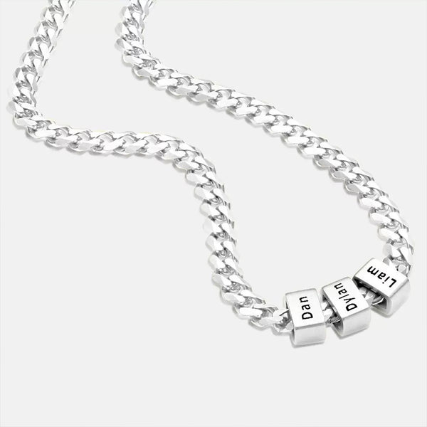 Personalized Men's Family Name Necklace