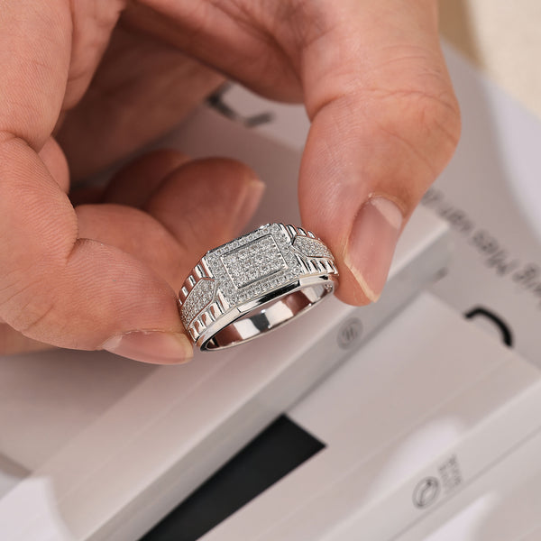 Premium Men's Moissanite Wedding Ring