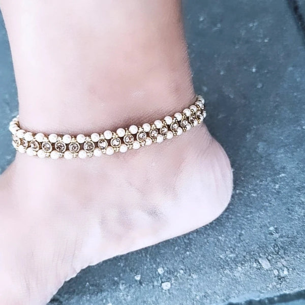 Gold Plated Anklet Pair HNS Studio Canada 