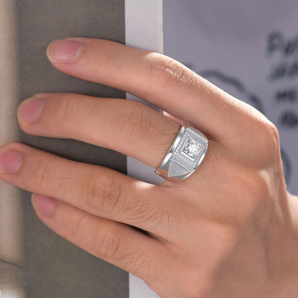 Shop the Luxury & Gorgeous Moissanite Ring for Men – Brilliant sparkle, elegant design, and premium quality. Perfect for weddings, engagements, and gifts. Free shipping!