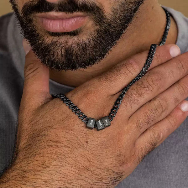 Personalized Men's Family Name Necklace