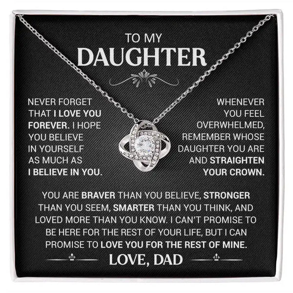 To My Daughter – A Sterling Silver Necklace She’ll Treasure Forever