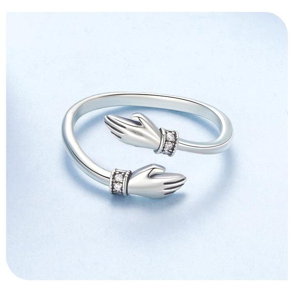 Silver Hug Ring-Always With You