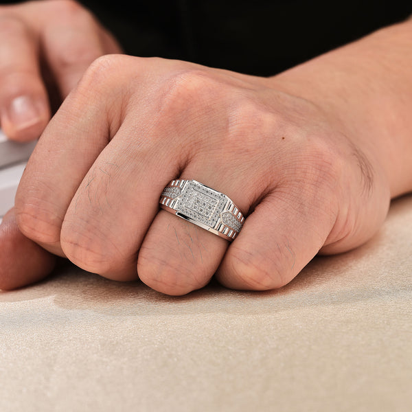 Premium Men's Moissanite Wedding Ring