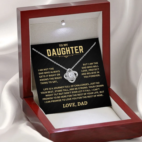To My Daughter – A Sterling Silver Necklace She’ll Treasure Forever