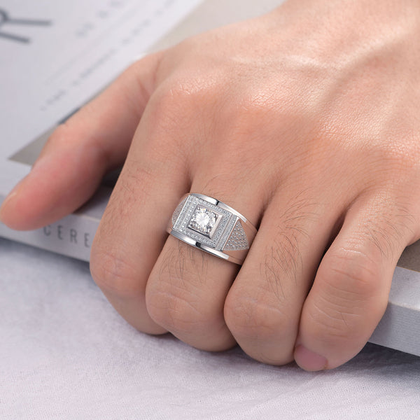Shop the Luxury & Gorgeous Moissanite Ring for Men – Brilliant sparkle, elegant design, and premium quality. Perfect for weddings, engagements, and gifts. Free shipping!