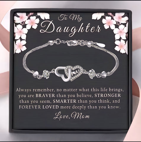To My Beautiful Daughter Bracelet – Meaningful Gift for Daughter | HNS Studio