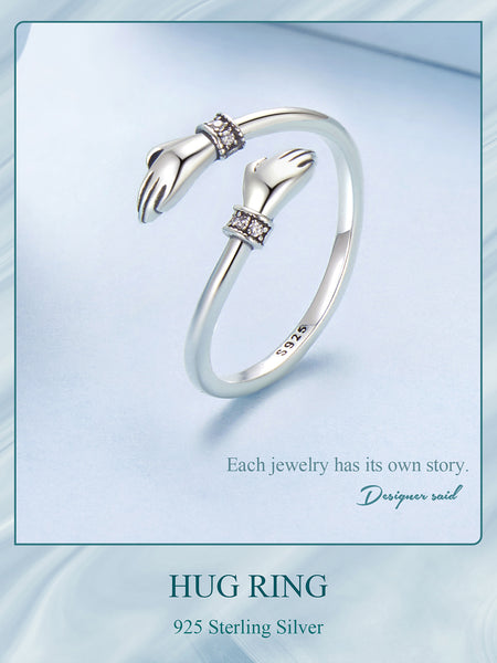 Silver Hug Ring-Always With You