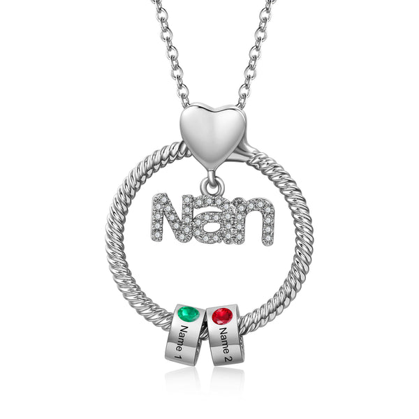 Personalized Family Name Necklace for Nan HNS Studio Canada 