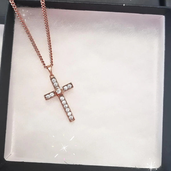  Gold Cross Pendant - Elegant & Timeless Design | HNS Studio