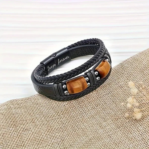 To My Son Never Forget How Much I Love You Braided Bracelet
