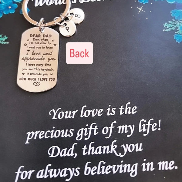 Remember I Love You Dad Keychain- Personalized HNS Studio