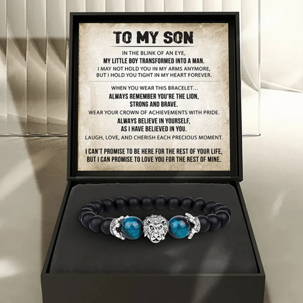 Lion Head Bracelet for Son – Symbol of Strength & Power