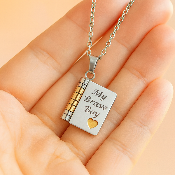 Book necklace HNS Studio 