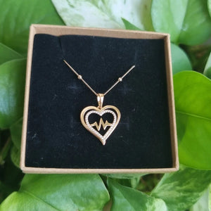 Gold-Filled Heartbeat Necklace