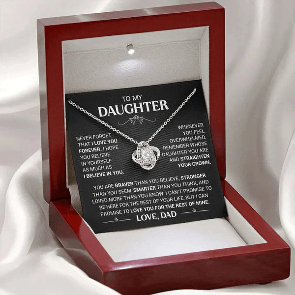 To My Daughter – A Sterling Silver Necklace She’ll Treasure Forever
