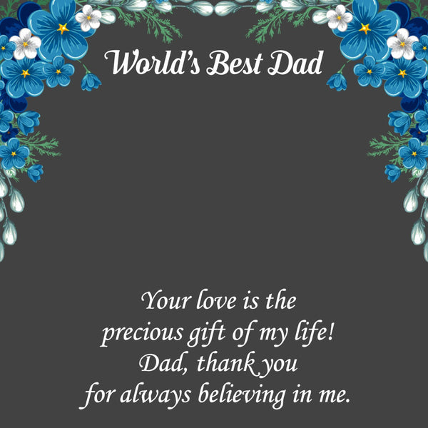 Remember I Love You Dad Keychain