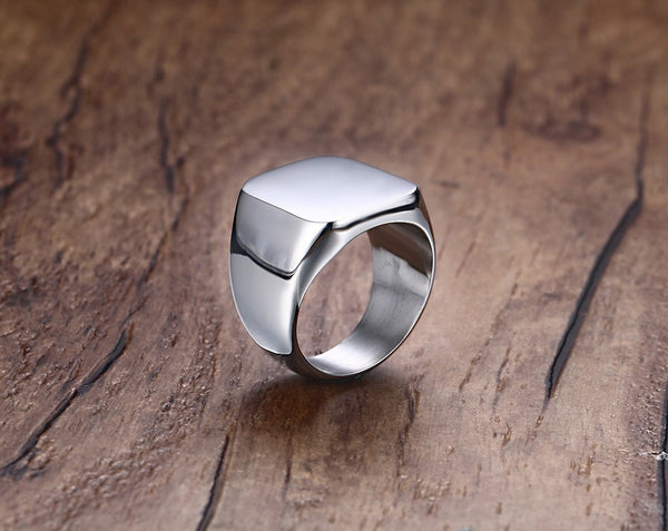 personalized number ring, football fan ring, custom jersey number ring, signet ring stainless steel, engraved sports ring, football jewelry gift, mens signet ring